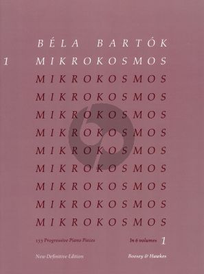 Mikrokosmos Vol.1 Piano Nos.1 - 36