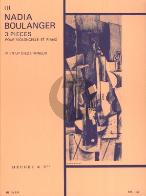 Boulanger 3 Pieces No.3 C-sharp minor for Violoncello and Piano