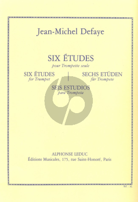 Defaye 6 Etudes pour Trompette