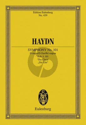 Haydn Symphony No.101 D-major Hob: I:101 "The Clock" Study Score (edited by Harry Newstone)