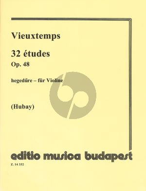 Vieuxtemps 32 Exercises Op.48 Violin (Hubay)