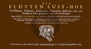 Eyck Der Fluyten Lust-Hof (Faksimile) (ed. Kees Otten) (Groen)