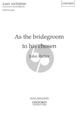 As the bridegroom to his chosen SATB