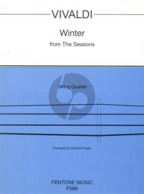 Vivaldi Winter from 4 Seasons for String Quartet (Score/Parts) (transcr. Donald Fraser)
