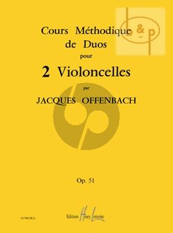 Cours Methodique de Duos Op.51 pour 2 Violoncelles