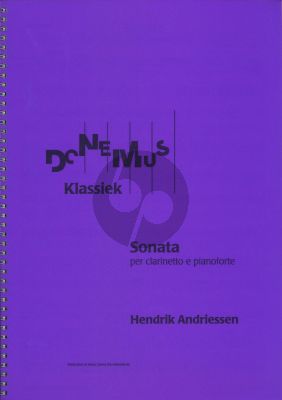 Hendrik Andriessen Sonate Klarinet-Piano