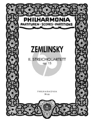 Zemlinsky Streichquartett No. 2 Op. 15 Studienpartitur