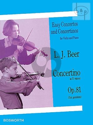 Beer Concertino d-minor Op. 81 Violin and Piano (1st.pos.)