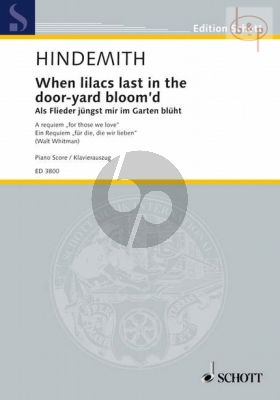 When Lilacs last in the Door - Yard Bloom'd (Mezzo-Bar. soli-SATB-Orchestra)