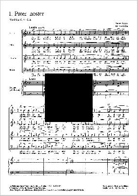 Liszt Pater Noster F-dur (1869) S41.1 und Qui Seminant in Lacrimis SATB mit Orgel ad Lib. (Herausgegeben von Thomas Kohlhase, Ubersetzung Jean Lunn) (Latin/English)