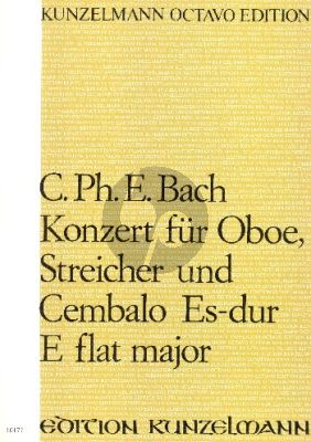 Bach Konzert Es-Dur Oboe-Streicher-Bc Partitur