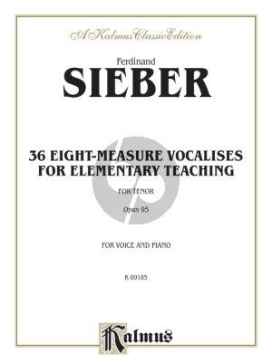 Sieber 36 Eight-Measure Vocalises Op.95 Tenor