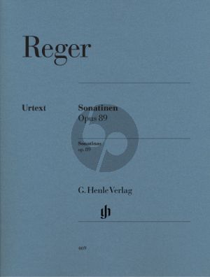 Reger  4 Sonatinen Op.89 fur Klavier (Herausgeber Egon Voss - Fingersatz Helmut Brauss) (Henle-Urtext)