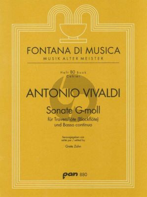 Vivaldi Sonate g-Moll RV 51 Altblockflöte (Flöte) und Bc (Grete Zahn)
