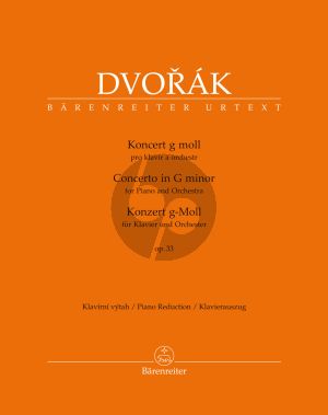 Dvorak Konzert g-moll Op.33 B 63 Klavier und Orchester (2 Klaviere red. von Karel Šolc) (harausgeber Robbert van Steijn)