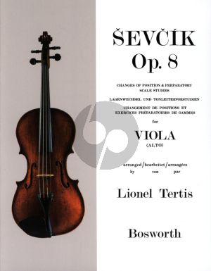 Sevcik Changes Of Position and Preparatory Scale Studies Op. 8 Viola