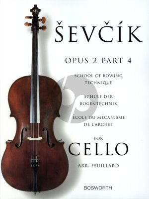 Sevcik School of Bowing Technique Op.2 Vol.4 for Cello (Feuillard)