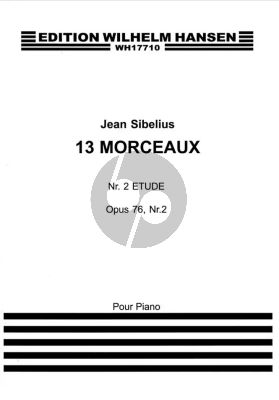 Sibelius 3 Morceaux Op.76 No.2 Etude Staccato for Piano