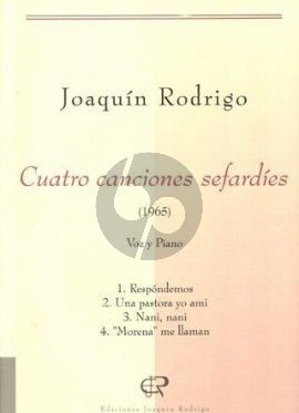 Rodrigo 4 Canciones Sefardies (Medium-High)