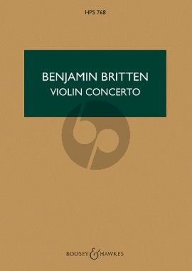 Britten Concerto Opus 15 Violin and Orchestra Study Score