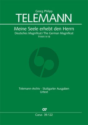 Telemann Meine Seele erhebt den Herren TWV 9:18 (Deutsches Magnificat) SATBsoli-SATB-Orch. (Partitur) (Klaus Hofmann)