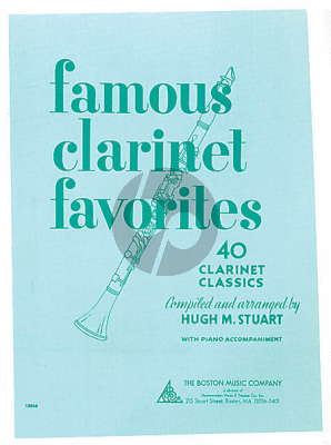 Famous Clarinet Favorites Clarinet-Piano (edited by Hugh M. Stuart)