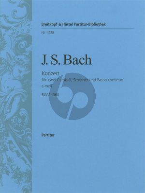 Bach Konzert c-moll BWV 1060 2 Cembali-Streicher-Bc Partitur