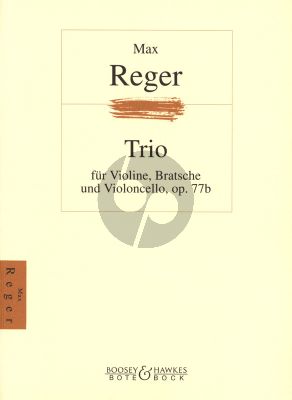 Reger Trio Op.77B a-moll Violin-Viola-Violoncello (Stimmen)