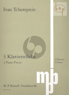3 Pieces for 2 Piano's Score