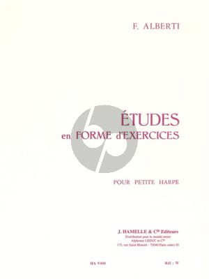 Alberti Etudes en Forme d'Exercises pour Harpe