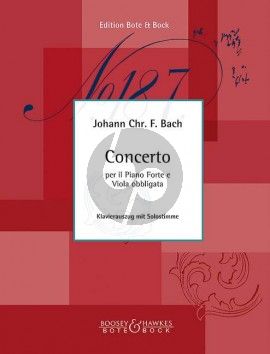 Bach Concerto per il Pianoforte e Viola Obbligato edition for Viola and Piano (Herausgebers E. Seiler / F. Kuebart / K. Roetscher)