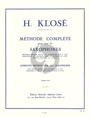 Klose Methode Complète Vol.1 (Leduc) (fr./engl.)