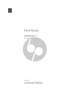 Boulez Anthemes 1 (1992) Violin solo