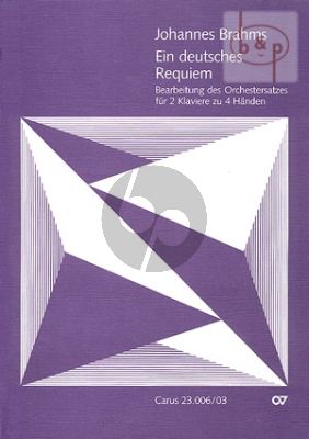 Ein Deutsches Requiem Op. 45 2 Klaviere