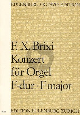 Brixi Konzert F-dur Orgel-Streicher Partitur