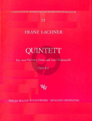 Lachner Quintett c-moll Op.121 fur 2 Violinen, Viola und 2 Violomcelli Stimmen