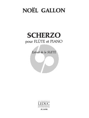 Noel-Gallon Scherzo (from Suite) Flute-Piano