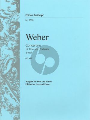 Weber Concertino e-moll Op.45 Horn[E]-Orch. (piano red.)