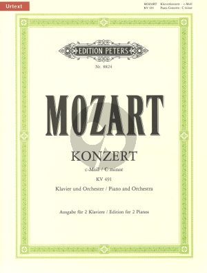 Piano Concerto No. 24 in C minor K491 Edition for 2 Pianos