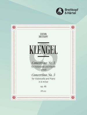 Klengel Concertino No.3 a-moll Op.46 fur Violoncello und Klavier