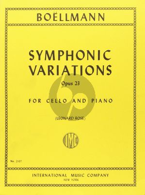 Boellmann Symphonic Variations Op.23 Cello and Piano (Leonard Rose)