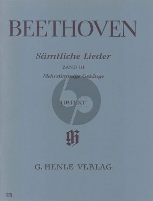 Lieder vol.3 Mehrstimmige Gesange (SATB-Piano)