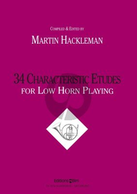 Hackleman 34 Characteristic Etudes for Low Horn