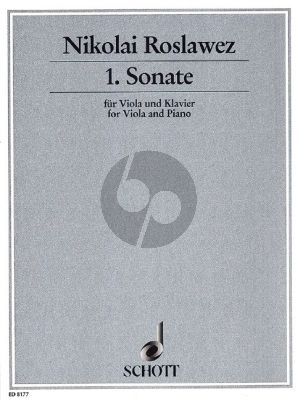 Roslawez Sonate No. 1 Viola und Klavier (1926)