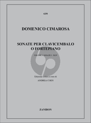 Cimarosa Sonatas Vol.1 Nos. 1 - 44 for Piano or Cembalo (Critical Edition by Andrea Coen)