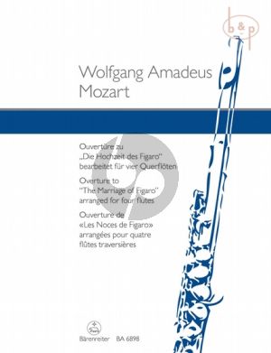 Ouverture zu "Die Hochzeit des Figaro" (4 Flutes)