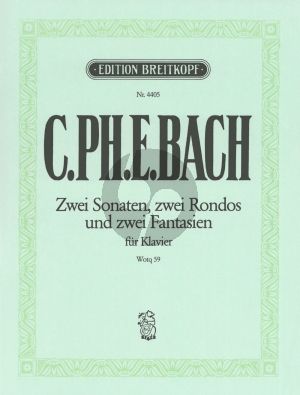 Bach 6 Sammlungen Vol.5 - Sonaten und freie Fantasien nebst einigen Rondos WQ 59 / 1 - 6 (Herausgebers Lothar Hoffmann-Erbrecht and Carl Krebs)