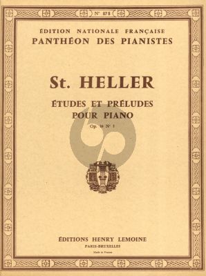 Heller L'Art de Phraser Op.16 Vol.1 Etudes et Preludes pour Piano