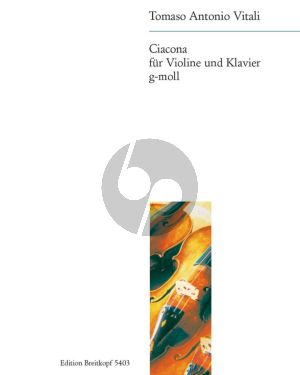 Vitali Ciacona (Chaconne) g-moll for Violin and Piano (David-Charlier)