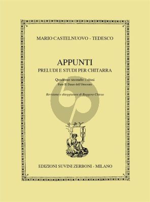 Castelnuovo-Tedesco Appunti Op. 210 Vol. 2 Parte 2 Danze dell'Ottocento I Ritmi for Guitar (Ruggero Chiesa)